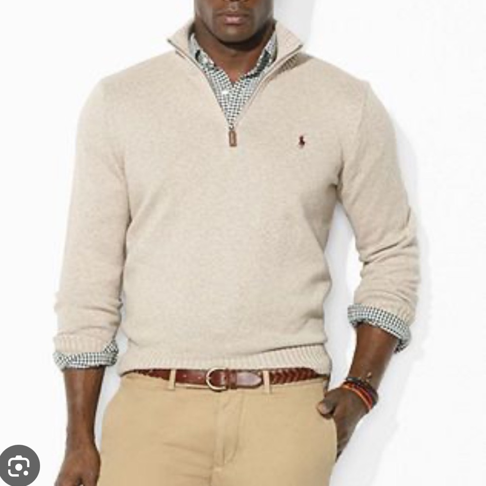 Ralph Lauren Men's Quarter Zip Sweater
